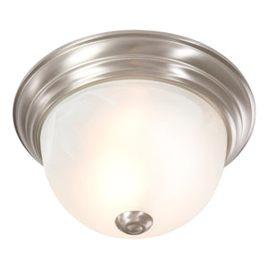 Yosemite Home Decor 1 Light Flush Mount In Satin Nickel Finish JK100-10SN-YHD