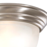 Yosemite Home Decor 1 Light Flush Mount In Satin Nickel Finish JK100-10SN-YHD