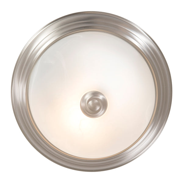 Yosemite Home Decor 1 Light Flush Mount In Satin Nickel Finish JK100-10SN-YHD