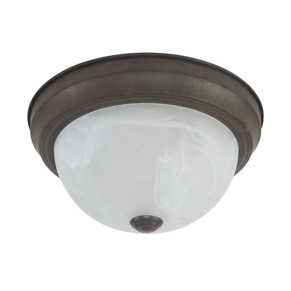 Yosemite Home Decor 2 Light Flush Mount In Dark Brown Finish JK101-11DB-YHD