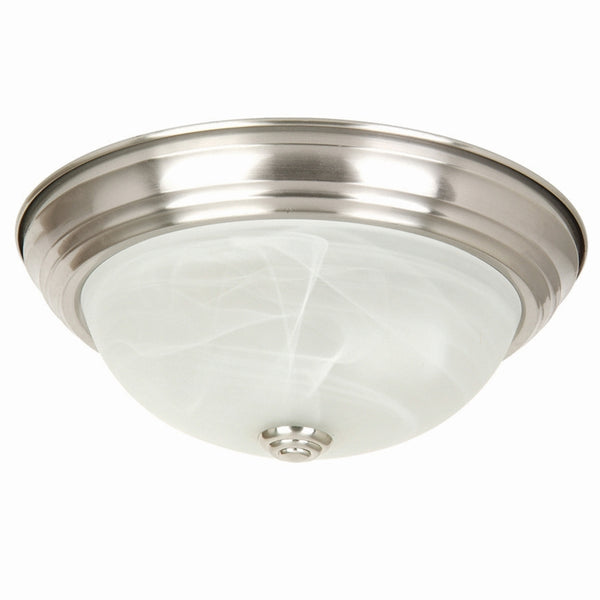Yosemite Home Decor 2 Light Flush Mount In Satin Nickel Finish JK101-11SN-YHD