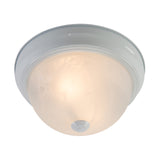 Yosemite Home Decor 2 Light Flush Mount In White Finish JK101-11WH-YHD