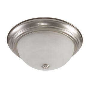 Yosemite Home Decor 2 Light Flush Mount In Satin Nickel Finish JK102-13SN-YHD