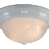 Yosemite Home Decor 2 Light Flushmount In White Finish JK102-13WH-YHD