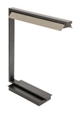 19" Jay LED Table Lamp in Granite with Satin Nickel