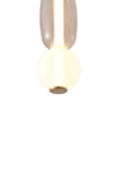 Bethel White & Grey LED Pendant in Metal & Glass