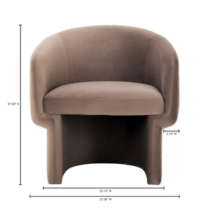 Moe's Home Franco Chair Muted Camel Velvet JM-1005-21