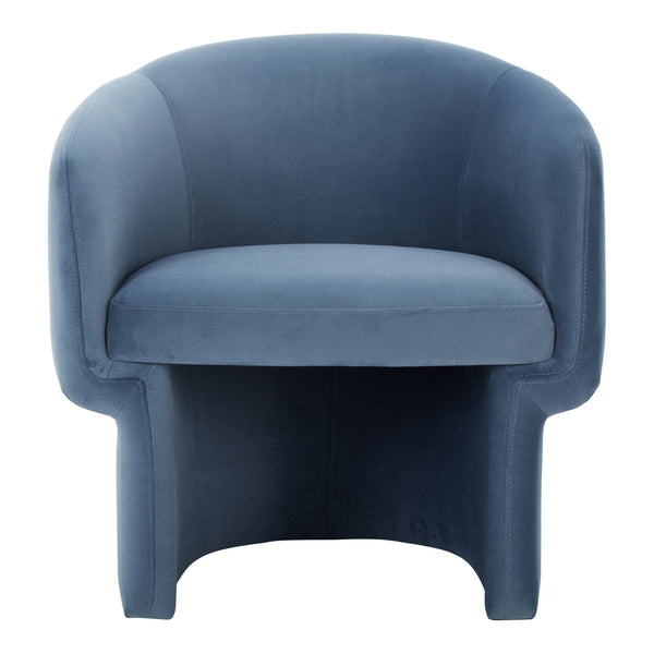 Moe's Home Franco Chair Dusted Blue Velvet JM-1005-45