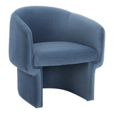 Moe's Home Franco Chair Dusted Blue Velvet JM-1005-45