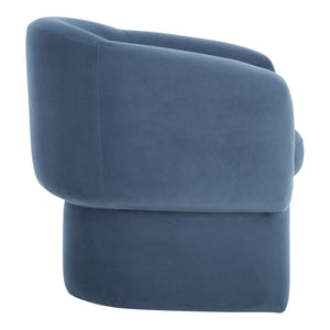 Moe's Home Franco Chair Dusted Blue Velvet JM-1005-45