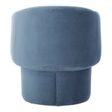Moe's Home Franco Chair Dusted Blue Velvet JM-1005-45