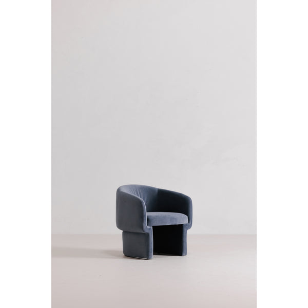 Moe's Home Franco Chair Dusted Blue Velvet JM-1005-45