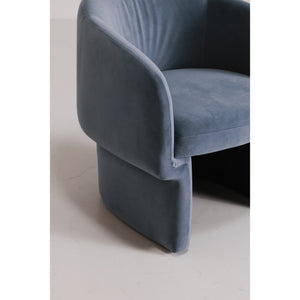 Moe's Home Franco Chair Dusted Blue Velvet JM-1005-45