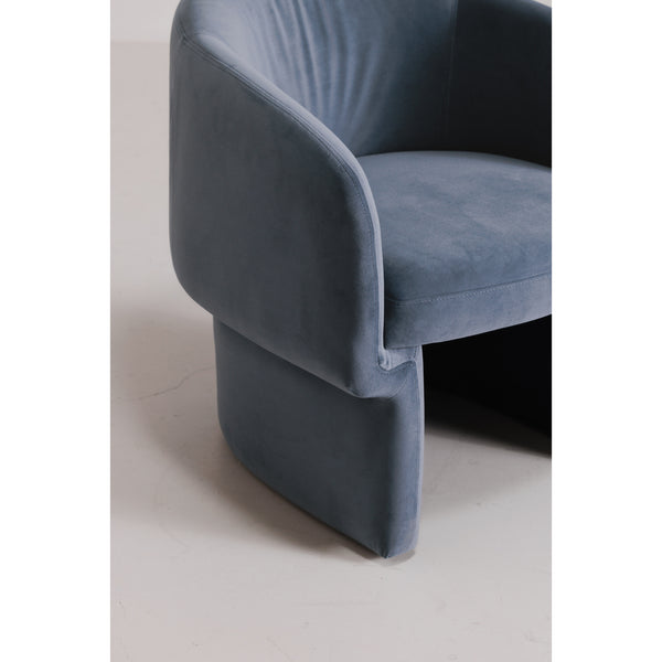 Moe's Home Franco Chair Dusted Blue Velvet JM-1005-45