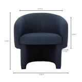 Moe's Home Franco Chair Dark Indigo JM-1005-46