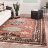 Jaipur Living Granato Hand-Knotted Medallion Red/ Blue Area Rug (9'X12')