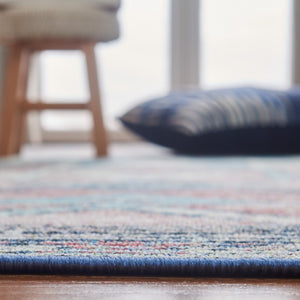 Journey 148 Transitional Power Loomed 100% Polyamide Rug Pink / Blue