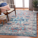 Journey 148 Transitional Power Loomed 100% Polyamide Rug Pink / Blue