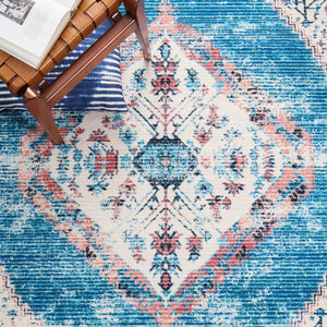 Journey 149 Transitional Power Loomed 100% Polyamide Rug Ivory / Blue