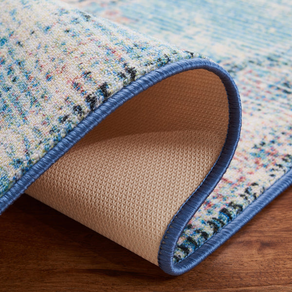 Journey 152 Transitional Power Loomed 100% Polyamide Rug Turquoise / Pink