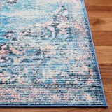 Journey 152 Transitional Power Loomed 100% Polyamide Rug Turquoise / Pink