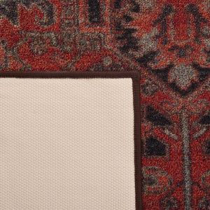 Journey 153 Transitional Power Loomed 100% Polyamide Rug Navy / Red