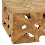 Dovetail Scarlett 47" Rectangular Teak Root Block Style Coffee Table JO3102