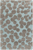 Chandra Rugs Joya 70% Wool + 30% Viscose Hand-Tufted Contemporary Rug Blue/Grey 9' x 13'