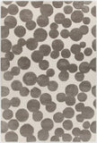 Chandra Rugs Joya 70% Wool + 30% Viscose Hand-Tufted Contemporary Rug White/Grey 9' x 13'
