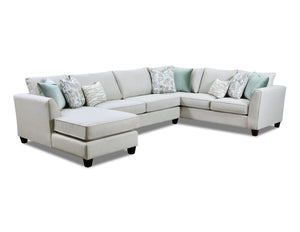 Fusion 28-26L,29,33R Transitional Sectional  28-26L,29,33R Wendy Linen Sectional 