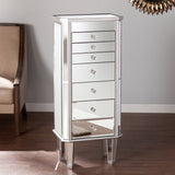 Sei Furniture Margaux Mirrored Jewelry Armoire Js7512