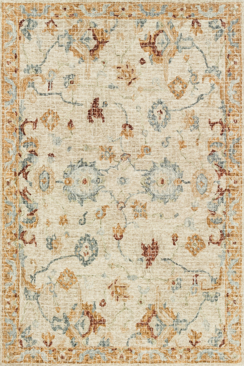 Loloi Julian JI-03 100% Wool Pile Hooked Transitional Rug JULAJI-03IVMLC0F0