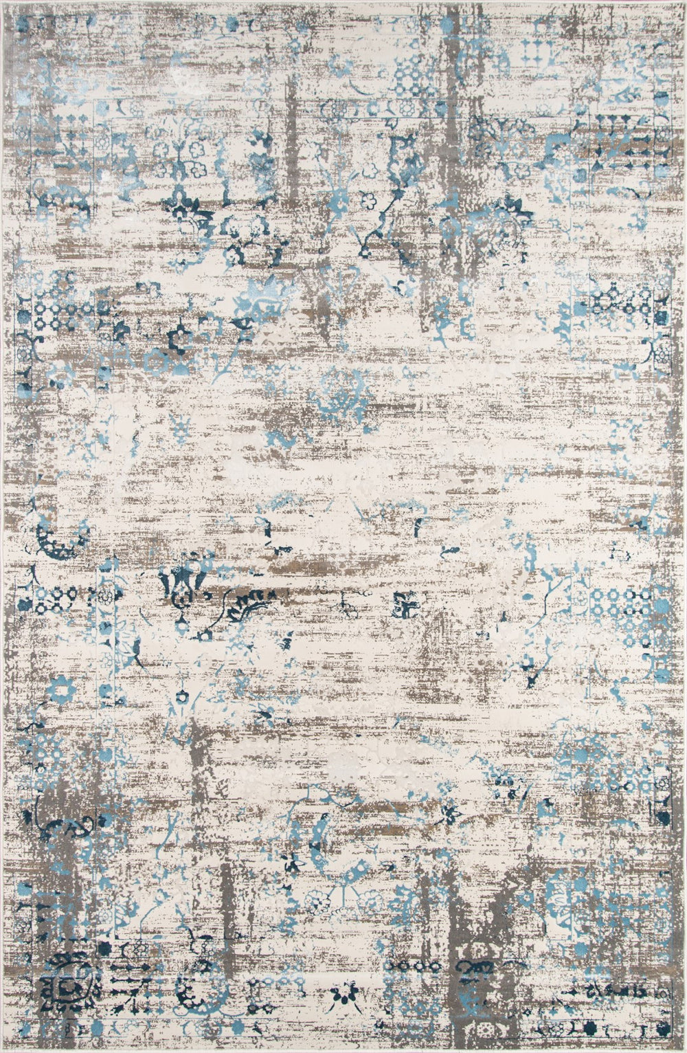 Momeni Juliet JU-01 Machine Made Traditional Distressed Design Indoor Area Rug Blue 8'6" x 11'6" JULIEJU-01BLU86B6