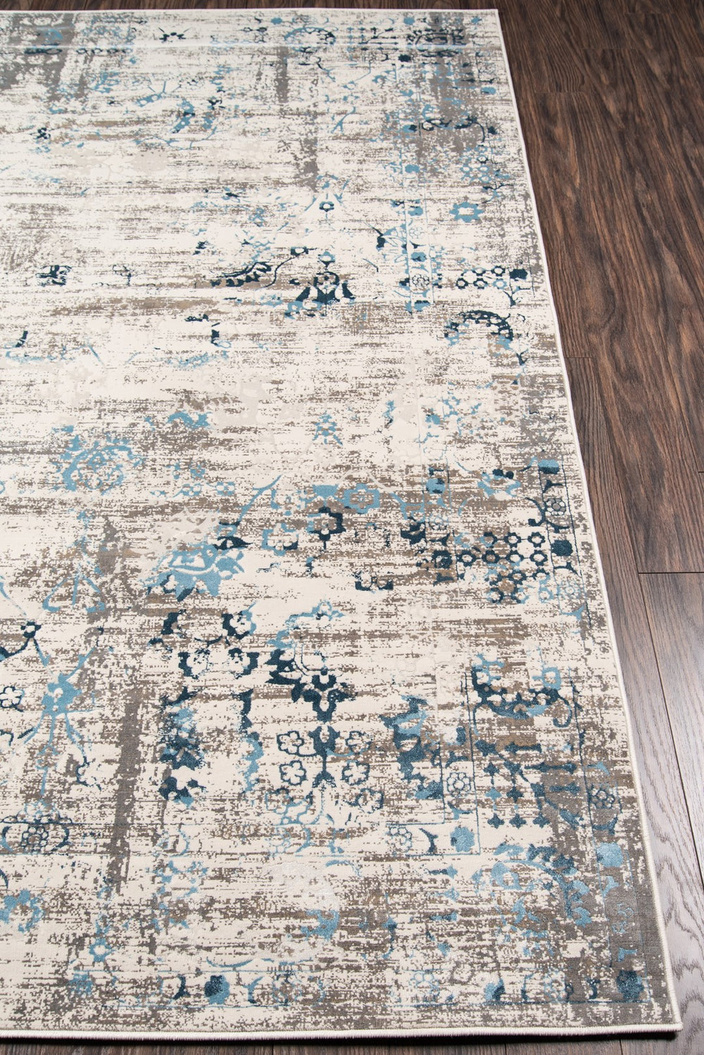 Momeni Juliet JU-01 Machine Made Traditional Distressed Design Indoor Area Rug Blue 8'6" x 11'6" JULIEJU-01BLU86B6