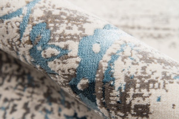 Momeni Juliet JU-01 Machine Made Traditional Distressed Design Indoor Area Rug Blue 8'6" x 11'6" JULIEJU-01BLU86B6