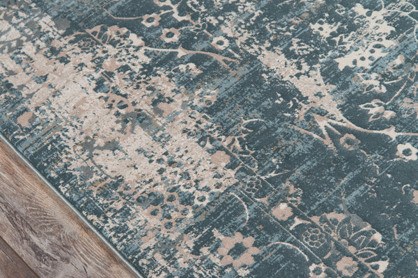 Momeni Juliet JU-01 Machine Made Traditional Distressed Design Indoor Area Rug Green 8'6" x 11'6" JULIEJU-01GRN86B6