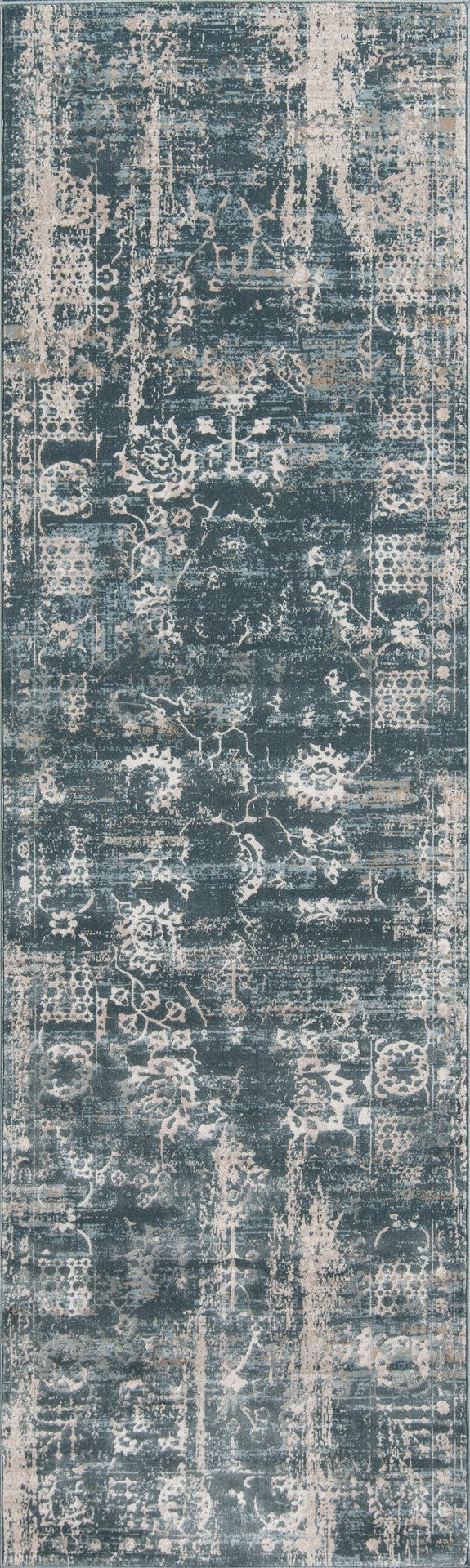 Momeni Juliet JU-01 Machine Made Traditional Distressed Design Indoor Area Rug Green 8'6" x 11'6" JULIEJU-01GRN86B6