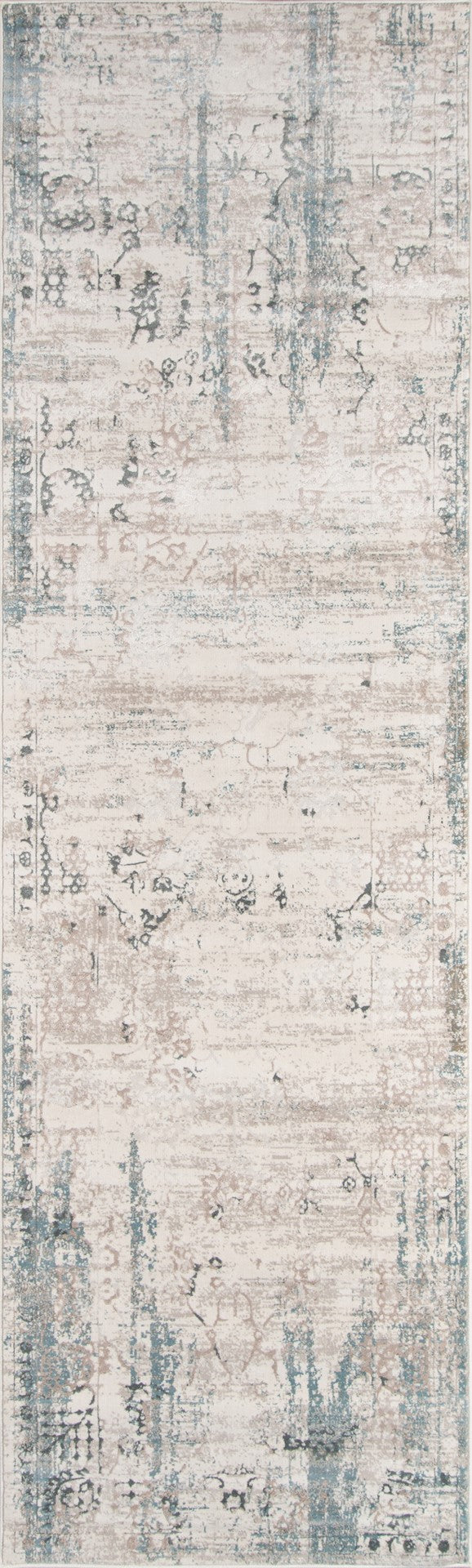 Momeni Juliet JU-01 Machine Made Traditional Distressed Design Indoor Area Rug Ivory 8'6" x 11'6" JULIEJU-01IVY86B6