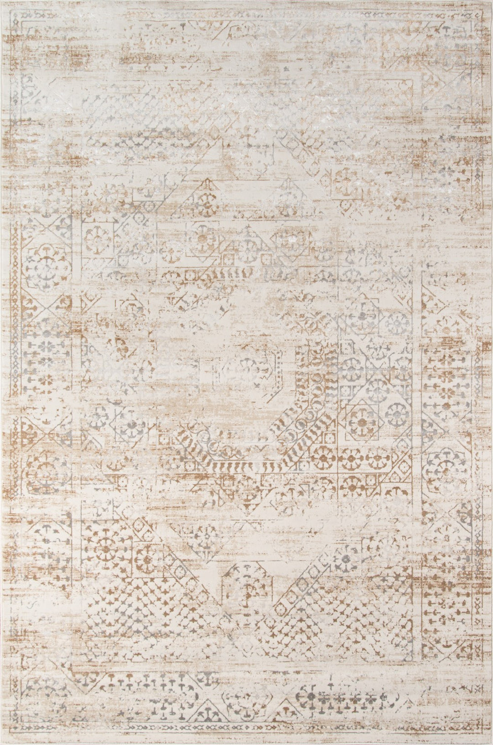 Momeni Juliet JU-02 Machine Made Traditional Distressed Design Indoor Area Rug Beige 8'6" x 11'6" JULIEJU-02BGE86B6