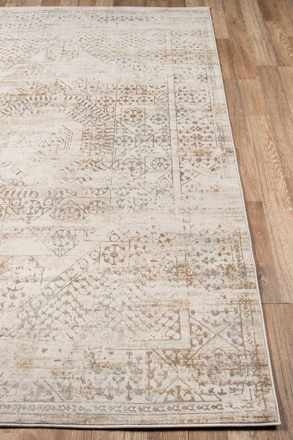 Momeni Juliet JU-02 Machine Made Traditional Distressed Design Indoor Area Rug Beige 8'6" x 11'6" JULIEJU-02BGE86B6