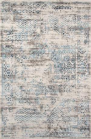 Momeni Juliet JU-02 Machine Made Traditional Distressed Design Indoor Area Rug Blue 8'6" x 11'6" JULIEJU-02BLU86B6