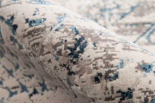 Momeni Juliet JU-02 Machine Made Traditional Distressed Design Indoor Area Rug Blue 8'6" x 11'6" JULIEJU-02BLU86B6