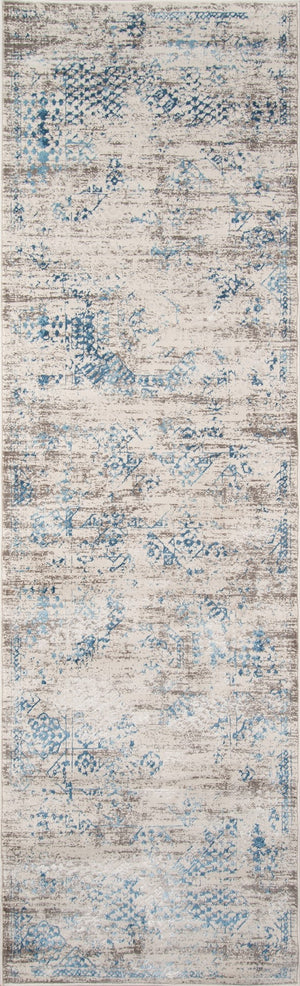 Momeni Juliet JU-02 Machine Made Traditional Distressed Design Indoor Area Rug Blue 8'6" x 11'6" JULIEJU-02BLU86B6