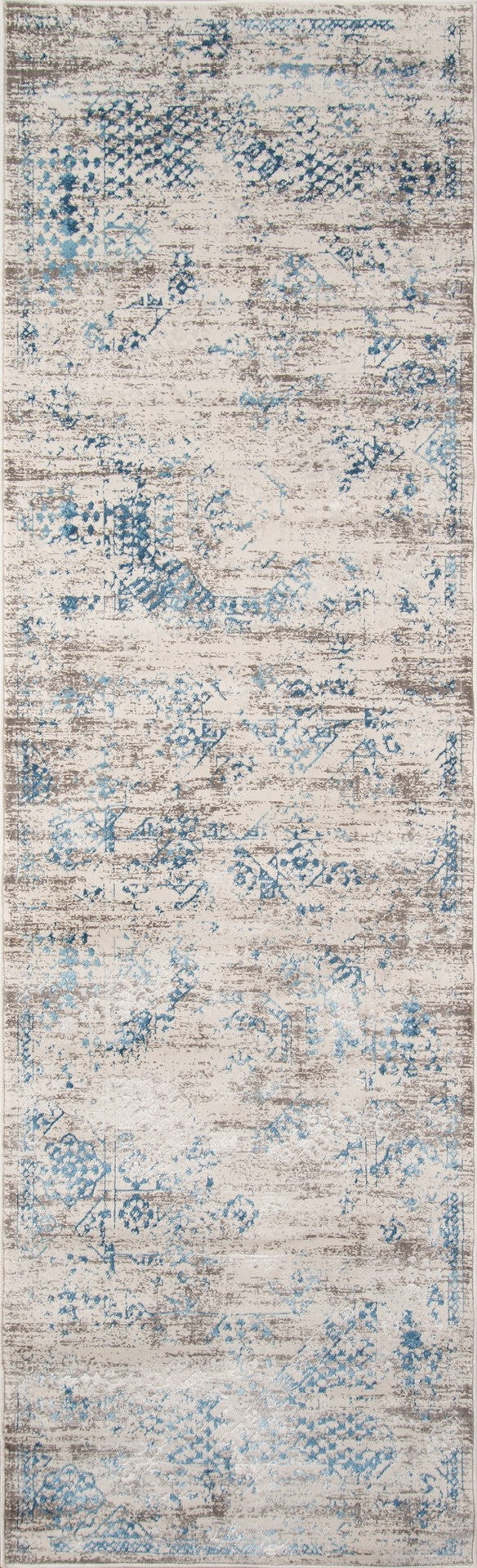 Momeni Juliet JU-02 Machine Made Traditional Distressed Design Indoor Area Rug Blue 8'6" x 11'6" JULIEJU-02BLU86B6