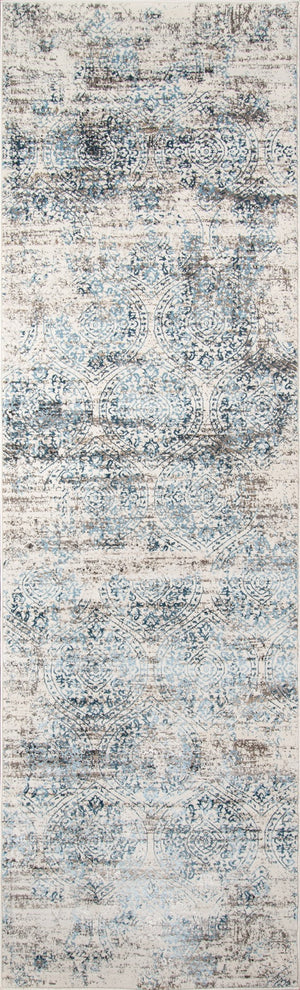 Momeni Juliet JU-03 Machine Made Traditional Distressed Design Indoor Area Rug Blue 8'6" x 11'6" JULIEJU-03BLU86B6