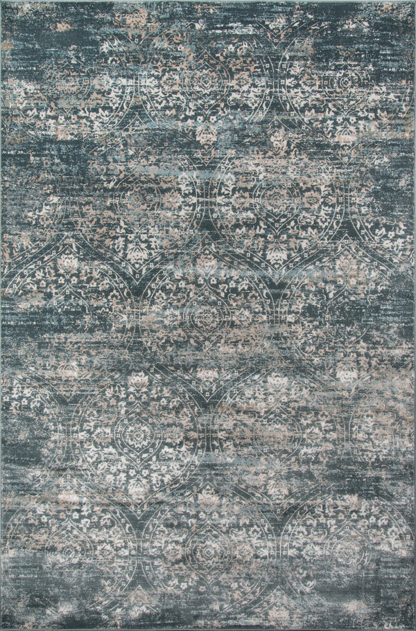Momeni Juliet JU-03 Machine Made Traditional Distressed Design Indoor Area Rug Green 8'6" x 11'6" JULIEJU-03GRN86B6