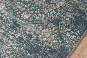 Momeni Juliet JU-03 Machine Made Traditional Distressed Design Indoor Area Rug Green 8'6" x 11'6" JULIEJU-03GRN86B6