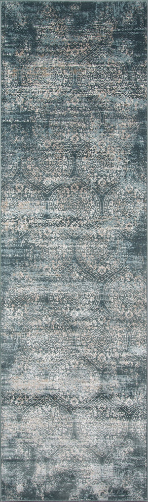 Momeni Juliet JU-03 Machine Made Traditional Distressed Design Indoor Area Rug Green 8'6" x 11'6" JULIEJU-03GRN86B6