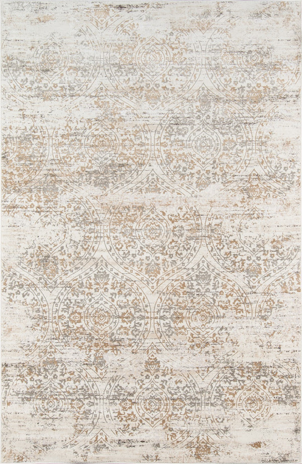 Momeni Juliet JU-03 Machine Made Traditional Distressed Design Indoor Area Rug Ivory 8'6" x 11'6" JULIEJU-03IVY86B6