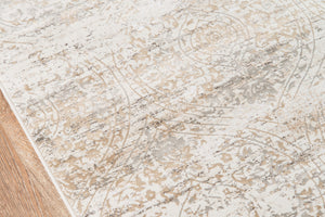 Momeni Juliet JU-03 Machine Made Traditional Distressed Design Indoor Area Rug Ivory 8'6" x 11'6" JULIEJU-03IVY86B6